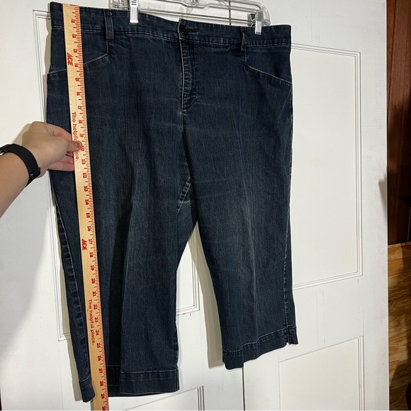 Lee Just Below The Waist Jean Capris Size 18W Denim Stretchy Plus - Picture 4 of 8